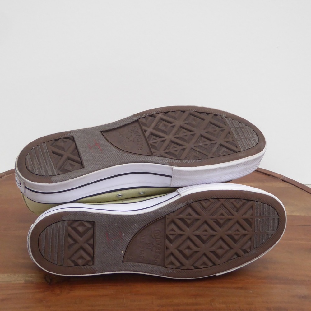 Converse Womens Chuck Taylor All Star Lift High Top Sage Green Sneakers 11 - Picture 7 of 10